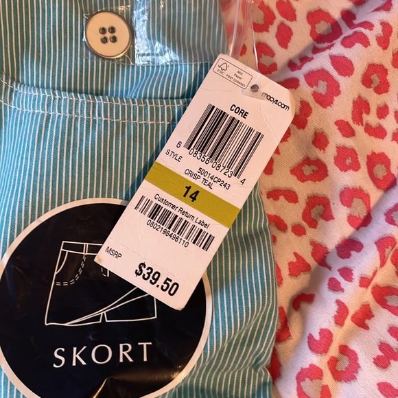 NWT Teal Skort by Karen Scott - Picture 3 of 3